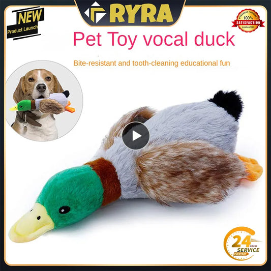 Duck Sound stuffed Squeaky Chew Rope