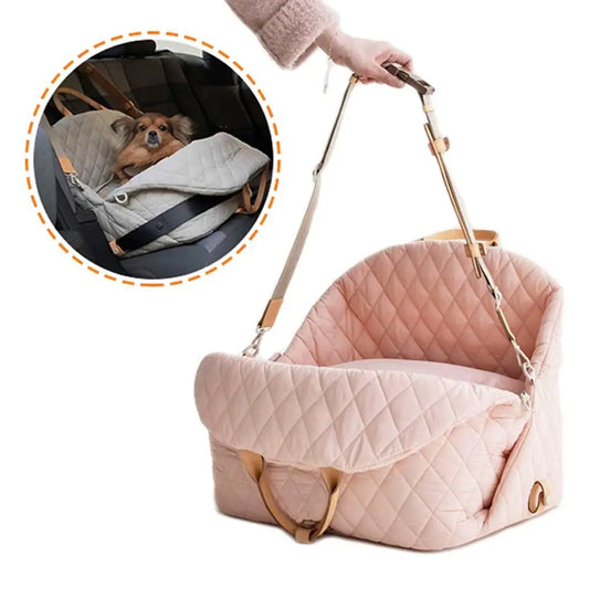 Dog  Handbag Luxury Car Seat Washable
